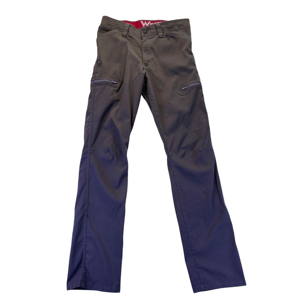Wrangler Mens Outdoor Series Stretch Cargo Pants Gray 30x32 Hiking Fall Tactical